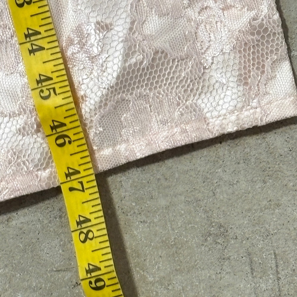 Vintage Scott McClintock Dress Women’s Size 12 Pink Lace Peplum Back Zipper - Picture 12 of 15